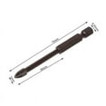 thumbnail image 1 of Carbide Point Spear Head Drill Bit with 4 Cutting Edge for Ceramics Granite Tile, 1 of 7