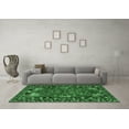 thumbnail image 3 of Ahgly Company Indoor Square Persian Emerald Green Traditional Area Rugs, 5' Square, 3 of 4