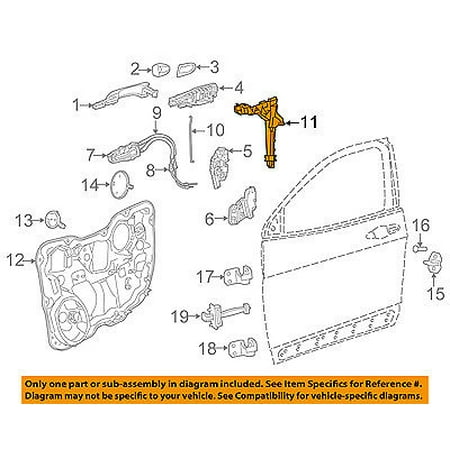 Jeep CHRYSLER OEM 14-17 Cherokee Front Door-Support Bracket Left 68227289AA