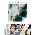 thumbnail image 4 of Marble Turquoise Cloth Napkins Set of 4 Reusable Dinner Napkins, Abstract Gold White Brick Stone Motif Cocktail Napkin Washable Table Napkins for Wedding/Holiday Party/Baby Shower 20"x20", 4 of 7