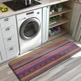 thumbnail image 3 of Purple Boho Tribal Stripes and Hearts Pattern Kitchen Rug Mat,Kitchen Runner Rugs Non Skid Washable,Decorative Kitchen Floor Mats for Kitchen,Sink,Laundry,17"x47.2", 3 of 7