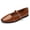 Brown, variant on Rexoro Women Mary Jane Flats Square Toe Flat Adjustable Strap Office Casual Women's Shoes Red 9