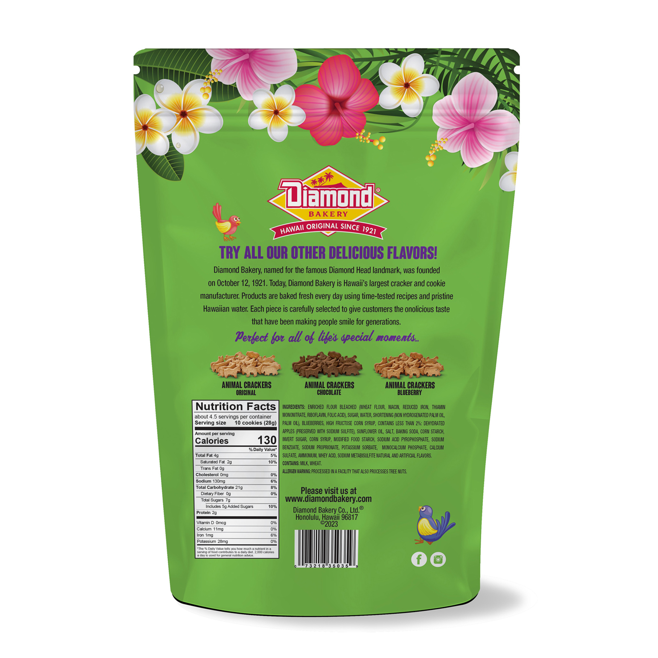Diamond Bakery Animal Cookies Blueberry