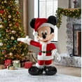 thumbnail image 4 of Disney 4 ft. Animated Holiday Santa Mickey Mouse Indoor Christmas Decoration, 4 of 6
