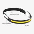 thumbnail image 2 of USB COB Headlight Wave Induction Bluetooth compatible Head Lamp Torch (Blanco), 2 of 6