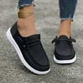 thumbnail image 3 of Womens Slip On Casual Shoes for Women | Lightweight Canvas Sneakers | Memory Foam Loafers Shoes, 3 of 8