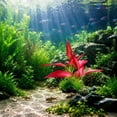 thumbnail image 6 of FastXmas Artificial Silk Aquarium Plants Ornament - Realistic Fabric Water Plants for Fish Tank & Aquascaping Decor(10.6 x 7.8 Inch), 6 of 7