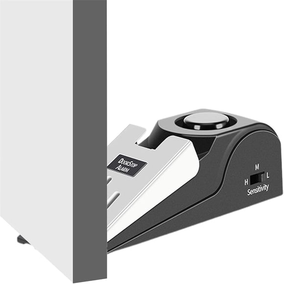 EGNMCR Home Appliances Door Stopper Alarm 2 In 1 Portable Security Hotel Safety Door Stoppers For Bottom Of Doors Floor Wedge Alarm With 120dB Siren Hotel Room Security Door resistor