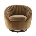 thumbnail image 5 of Whirr Tufted Performance Velvet Performance Velvet Swivel Chair, 5 of 7