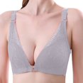 thumbnail image 1 of Gibobby Brasier con Cierre Frontal para Mujer Sujetador con One Fab Fit para mujer Sujetador tipo camiseta Demi Sujetadores convertibles para mujer(Gris,75), 1 of 4