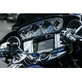 thumbnail image 3 of Kuryakyn 7240 Motorcycle Accent Accessory: Deluxe Tri-Line Stereo Trim Kit for 2014-19 Harley-Davidson Touring & Tri Glide Motorcycles, Chrome, 3 of 3