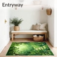 thumbnail image 3 of ODIKA 4'x6' Machine Washable Non-Slip Area Rug, Verdant Garden Path Absorbent Boho Aesthetic Shower High Traffic Rug, Green, 56122, 3 of 7