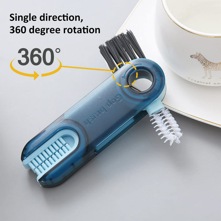 3 in 1 Multifunctional Cleaning Brush,Multi-Functional Insulation Cup  Crevice Cleaning Tools,Multipurpose Bottle Gap Cleaner Brush,3 in 1Cup Lid