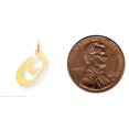 thumbnail image 2 of 14K Yellow Gold Medium Fancy Script Initial O Charm, 2 of 3
