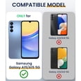thumbnail image 2 of for Samsung A15 5G Case, Galaxy A15 5G Case with Camera Cover & 360° Kickstand Ring with Tempered Glass Screen Protector, Military Grade Shockproof Protective Cover for A15 5G Case Blue, 2 of 13