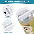 thumbnail image 4 of 40 oz Tumbler with Handle and Straw Lid Lovely Panda Baby Insulated Vacuum Water Bottle Stainless Steel Travel Cup, 4 of 8