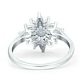 thumbnail image 3 of Art Deco Engagement Bridal Ring Marquise Round Simulated CZ 925 Sterling Silver, 3 of 4
