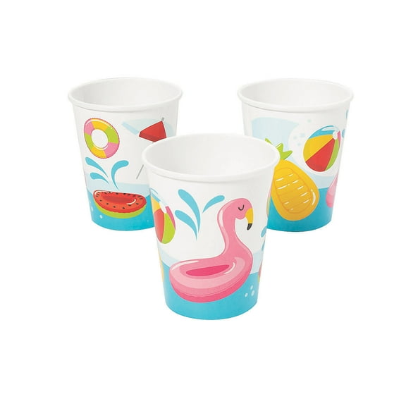Fun Express Pool Party Paper Cup (8 Count)