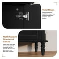 thumbnail image 3 of HLR 67" TV Stand, for TVs up to 75", Mid-Century Wood Entertainment Center for Living Room, Black, 3 of 7