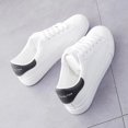 thumbnail image 3 of Zapatos blancos de mujer para primavera y otoño, zapatos de mujer para estudiantes, zapatos planos de moda, zapatillas deportivas casuales para primavera y otoño que combinan con todo, 3 of 4