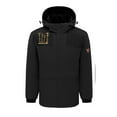 thumbnail image 2 of YABCSAZ Unisex Heated Jacket 4 Heating Zones Hooded Jacket Lightweight Water&Wind Resistant Heated Rain Jacket for Women and Mens Electric Outdoors Coats Gift for Halloween Christmas, 2 of 3
