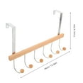 thumbnail image 6 of HONMEET Heavy Duty Metal Over Door Hooks Set, Chocolate Finish, Door Hangers for Bedroom, Bathroom, Entryway Organization, 6 of 8