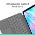 thumbnail image 3 of Logitech Combo Touch iPad Air 11-inch (M2, M3 & M4), iPad Air (5th gen) Keyboard Case - Detachable backlit keyboard with kickstand, Oxford Grey, 3 of 8