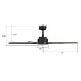 thumbnail image 4 of Carro Espear 56-inch Smart Ceiling Fan with Romote, Light Kit Included Black Finish, 4 of 7