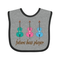 Inktastic Bass Player Kids Future Boys or Girls Baby Bib