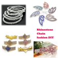 thumbnail image 4 of DIY Crystal 10 Yard Rhinestone Close Chain Clear 3mm for Trim Sewing Craft Golden, 4 of 9