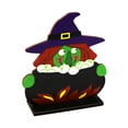 thumbnail image 1 of Toystoory Decoración de de madera, cartel decorativo de calabaza de Halloween, suministros para el hogar con soporte para jardín, recuerdo de Kits de decoración para fiestas Tipo 18, 1 of 6