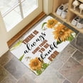 thumbnail image 4 of Sunflower Flowers on Yellow Background (2) Door Mat 30 X 17 Inch Welcome Doormat Indoor Outdoor Entrance Floor Mat Non Slip Spring Summer Decor Rubber Mats, 4 of 6