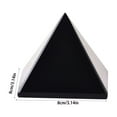 thumbnail image 3 of TechToyHub Natural Obsidian Pyramid Crystal Pagoda Decoration for Home office Desk Healing Stone 8x8 cm, 3 of 5