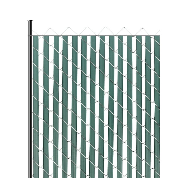 VEVOR Chain Link Fence Privacy Slats Double-Wall for 4' High Fence Bottom Lock Green