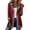 Y6-Red, variant on Denim Patchwork Collared Shirt Jacket for Women Ribbed Knit Button Down Jacket Lapel Collar Long Sleeve Denim Spliced Coat Loose Fit 2026 Winter Fall Casual Soft Outerwear,White L