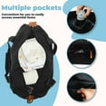 thumbnail image 5 of Oxford Cloth Baby Changing Bag Large Capacity Nappy Tote Bag with Removable Shoulder Strap Easy Access Diaper Handbag for Camping, 5 of 10