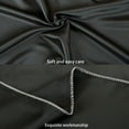 thumbnail image 5 of Flxxie Satin Zipper Pillowcases, Soft Travel Pillow Covers, 13"x18", Black, 2 Pieces, 5 of 5