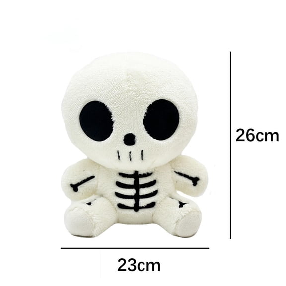 ToyKingdee Cute Skeleton Stuffed Animal, Soft Plush Toy for Halloween Decor and Gifts