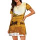 thumbnail image 1 of Easygdp Western Cowboy Ranch Camisón de manga corta para mujer, informal, estampado, 1 of 6