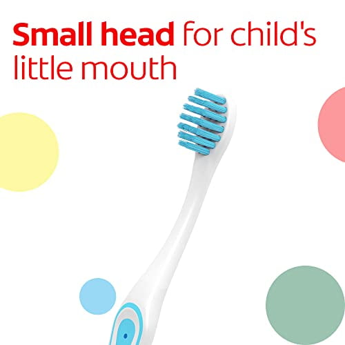 Colgate Kids My First Toothbrush for Baby, Ages 0-2, Extra Soft, 2 Pack, White