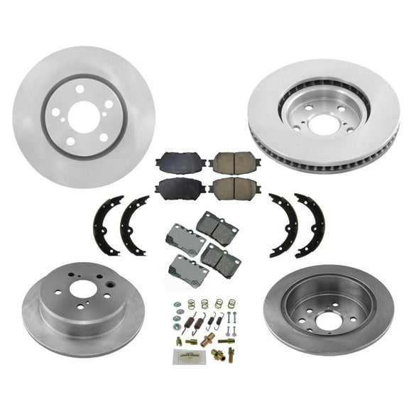 Fits For 2006 Lexus GS300 Front & Rear Brake Disc Rotors Ceramic Brake Pads 8p