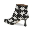 thumbnail image 3 of Louise et Cie Lenci Black White Kitten Heel Pointed Toe Dress Ankle Boots (BLACK/WHITE, 6.5), 3 of 3