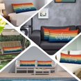 thumbnail image 5 of Farmhouse Wooden Plank Body Pillow Cover, Pillowcase Protectors with Zipper, Breathable Decorative Throw Pillow Case Cover, Colorful Stripes Vintage Wood Grain Pillow Shams for Couch Sofa 20x54Inch, 5 of 9
