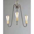 thumbnail image 2 of Maxim 11733OIAB Haven 3-Light Chandelier Ceiling Light, Oil Rubbed Bronze & Antique Brass, 2 of 5