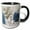 Black/White, variant on 3drose, Funny Snowman with Snow Kid, 15oz Mug