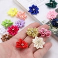 thumbnail image 4 of Uxcell 1.2 Inch Small Ribbon Flowers Satin Ribbon Flowers Mini Fabric Flowers Pink 150 Pcs, 4 of 6