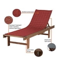 thumbnail image 6 of Classic Accessories Montlake Water-Resistant 80 Inch Patio Chaise Lounge Slipcover, Heather Henna, 6 of 8