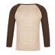 thumbnail image 5 of Blusas y camisas de manga larga con cuello redondo para hombre, informales, lisas, empalmadas, de manga larga, de alta elasticidad, que mantienen el calor, camisetas y pantalones de poliéster para hom, 5 of 8