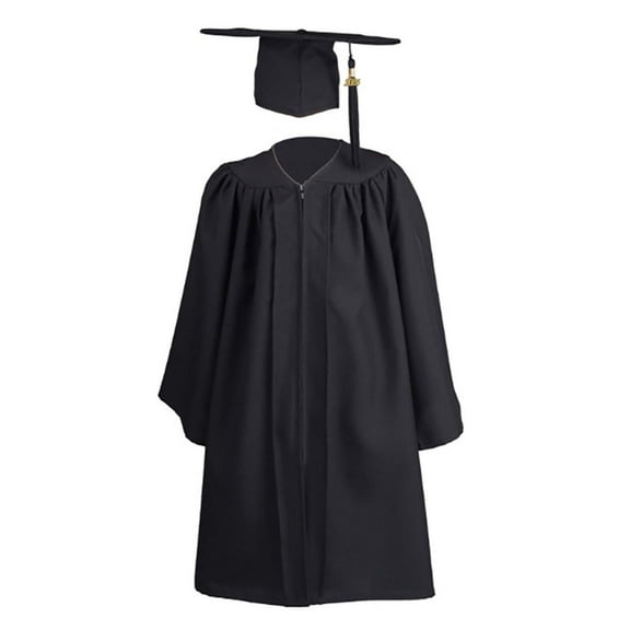 Girls Boys Kindergarten Graduation Cap And Gown With Tassel Black Cap And Gown Outfit Class Of 2025 Tassel Set