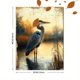 thumbnail image 3 of Qisvanset Framed Canvas Wall Art 12x16 Inch Vintage Blue Heron Rustic Coastal Bird Art, 3 of 5
